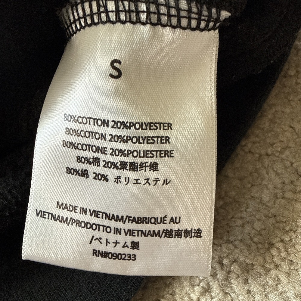 Essentials Fear Of GOD Hoodie Sweatshirt Black Mens Oversized Baggy Sz S - Picture 8 of 9